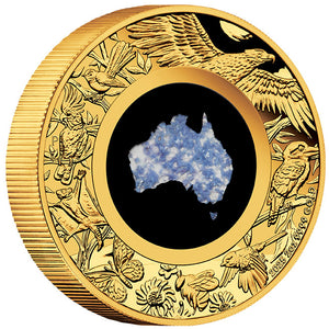 2025 $200 Great Southern Land Blue Lepidolite 2oz Gold Proof Coin