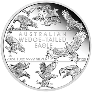 2024 $10 Wedge-Tailed Eagle Montage 10oz Silver Proof Coin