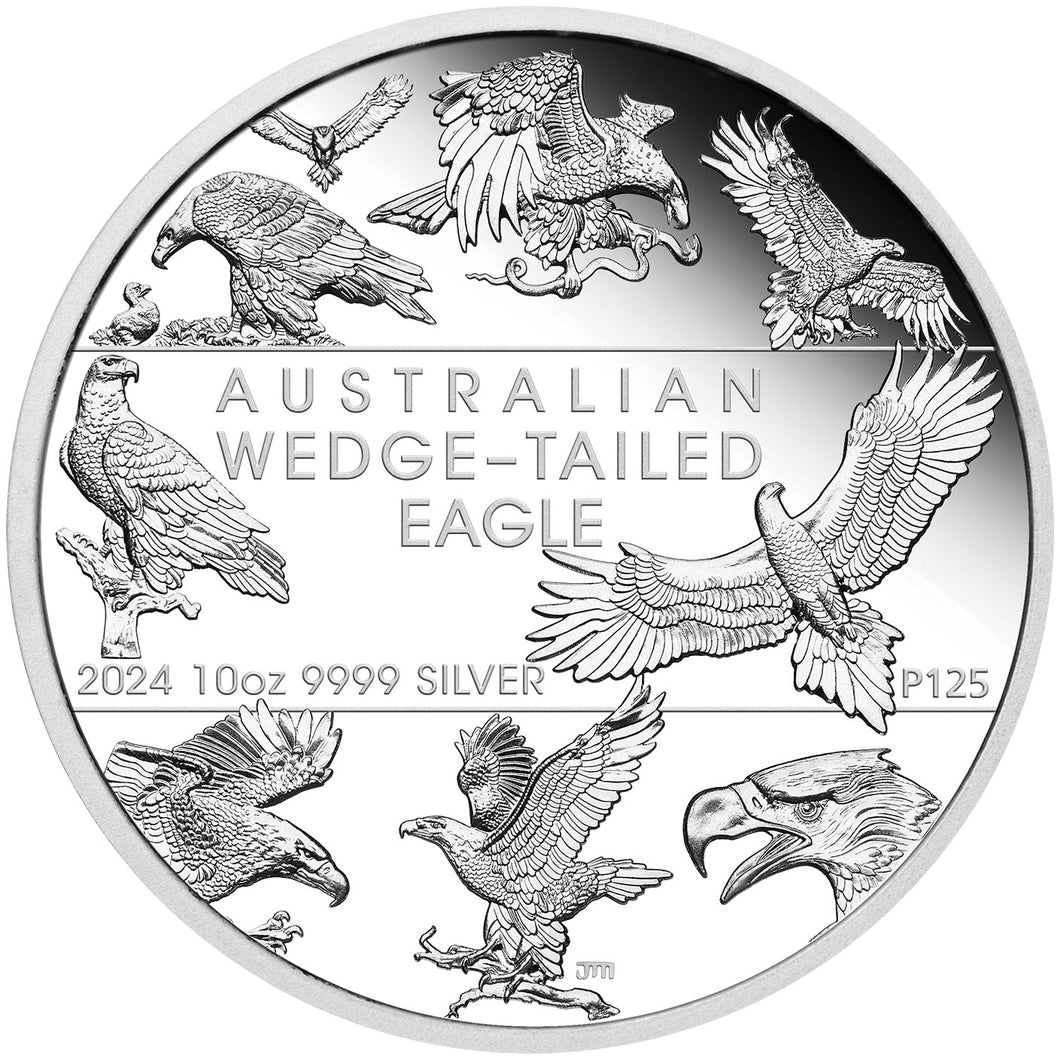 2024 $10 Wedge-Tailed Eagle Montage 10oz Silver Proof Coin