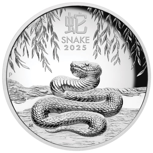 2024 $8 Year of the Snake High Relief 5oz Silver Proof Coin