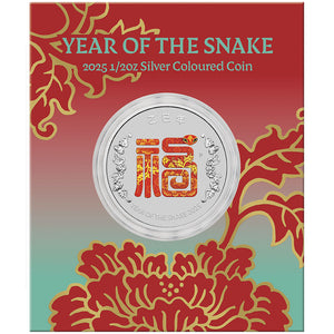 2025 50c Year of the Snake Fu 1/2oz Silver Coin in Card