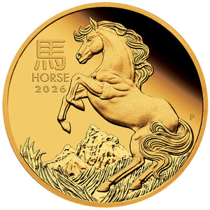 2026 $15 Year of the Horse 1/10oz Gold Proof Coin