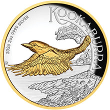 2026 $2 Kookaburra High Relief Gilded 2oz Silver Proof  Coin