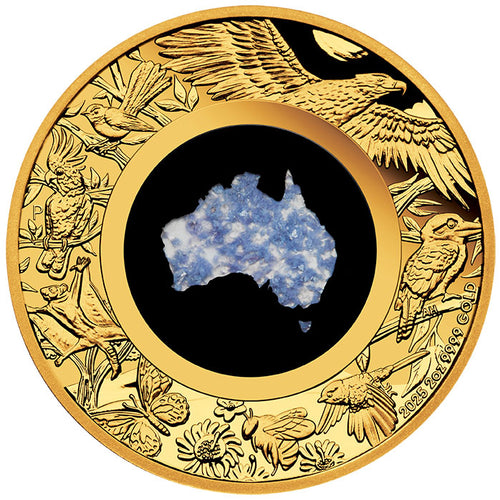 2025 $200 Great Southern Land Blue Lepidolite 2oz Gold Proof Coin