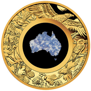 2025 $200 Great Southern Land Blue Lepidolite 2oz Gold Proof Coin