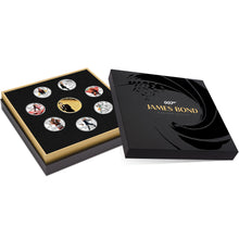 2021-2024 Tuvalu James Bond Roger Moore Silver 8-coin Collection