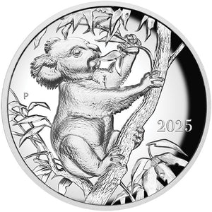 2025 $2 Koala by Beth Zaiken Ultra High Relief 2oz Silver Coin