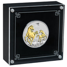 2026 $1 Year of the Horse Gilded 1oz Silver Coin