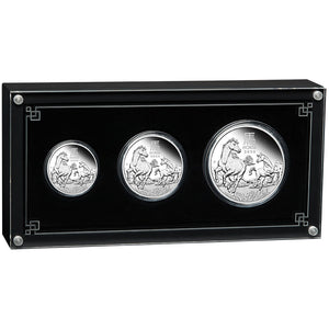 2026 Year of the Horse Silver Proof Three-Coin Set