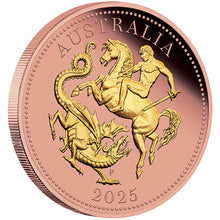2025 $100 Five Sovereign Reverse Gilded Gold Proof Coin