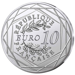 2025 France 10€ DC Comics 90th Ann: Logo Superman Colour Silver Coin