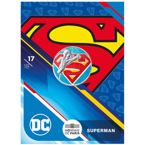 2025 France 10€ DC Comics 90th Ann: Logo Superman Colour Silver Coin