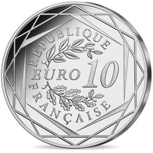 2022 France 10€ 50yrs of Smiley Silver BU Coin (toned)