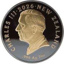 2026 NZ $2 Kiwi Black Antique Finish 2oz Silver Coin
