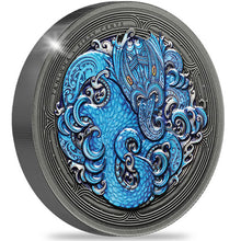 2025 NZ 50c Water Taniwha 2oz Silver Antique Coin
