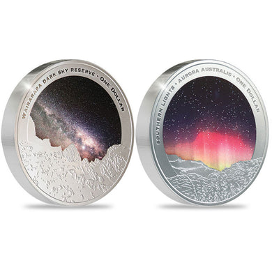 2024 NZ $1 Dark Sky Light Sky 1oz Silver Proof Coin Set