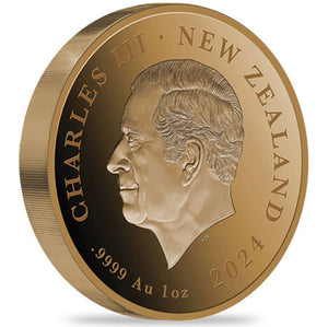 2024 NZ $10 Cave Taniwha 1oz Gold Proof Coin