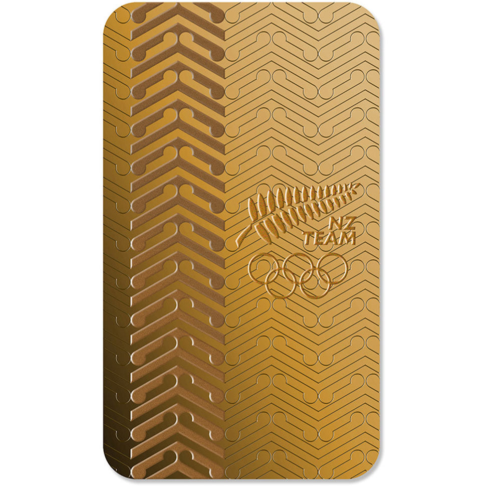 2024 NZ $1 Paris Olympic Games 1g Gold Ingot