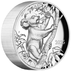 2025 $10 Koala by Beth Zaiken Ultra High Relief 10oz Silver Coin