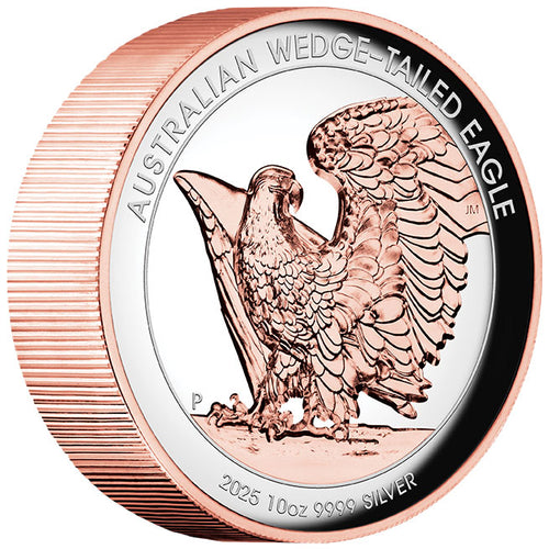 2026 $10 Wedge-tailed Eagle Gilded Ultra High Relief 10oz Silver Proof Coin