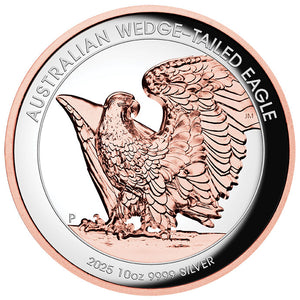 2026 $10 Wedge-tailed Eagle Gilded Ultra High Relief 10oz Silver Proof Coin