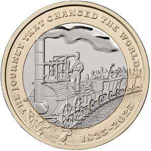 2025 UK £2 Modern Railway BU