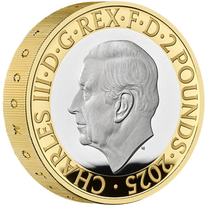 2025 UK £2 Modern Railway PIEDFORT Silver Proof Coin
