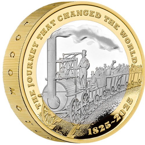 2025 UK £2 Modern Railway PIEDFORT Silver Proof Coin