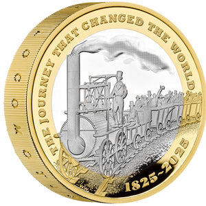 2025 UK £2 Modern Railway PIEDFORT Silver Proof Coin