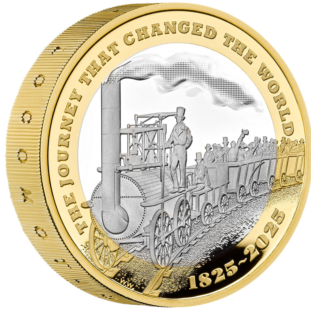 2025 UK £2 Modern Railway PIEDFORT Silver Proof Coin
