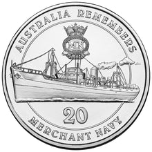 2012 20c Australia Remembers - Merchant Navy Unc