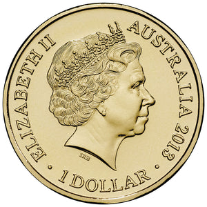 2013 $1 RAM Lunar Snake Al-Br Coin