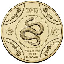 2013 $1 RAM Lunar Snake Al-Br Coin