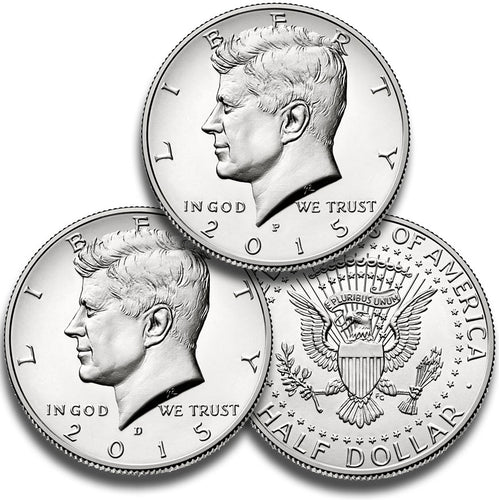 2015 USA JFK Half Dollar P&D Uncirculated Coin Pair