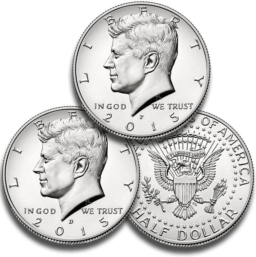 2015 USA JFK Half Dollar P&D Uncirculated Coin Pair