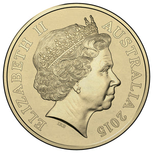 2015 $1 RAM Lunar Goat Al-Br Coin