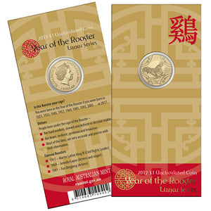 2017 $1 RAM Lunar Rooster Albr Unc