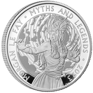 2023 UK £2 Myths & Legends - Morgan Le Fay 1oz Silver Proof