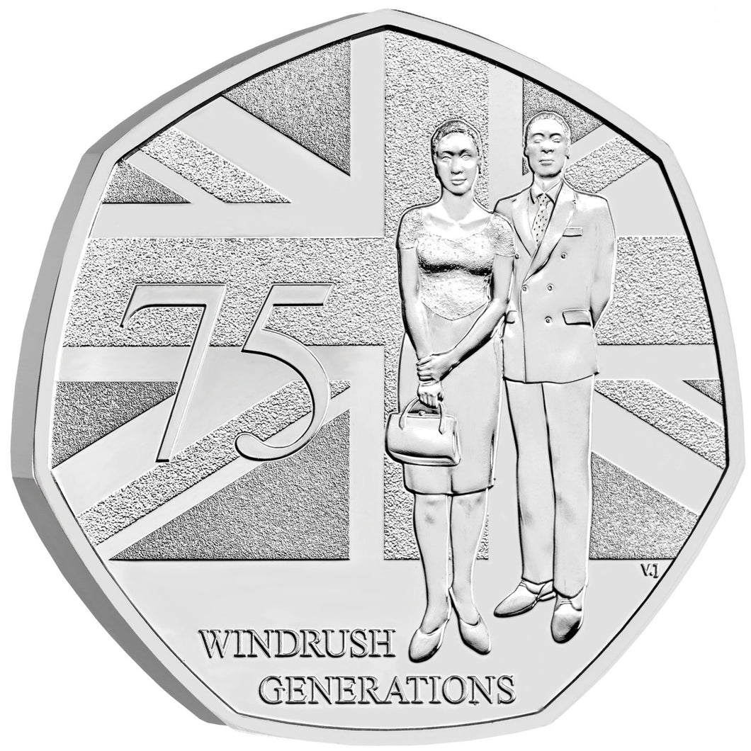 2023 UK 50p 75 Years of the Windrush Generation BU