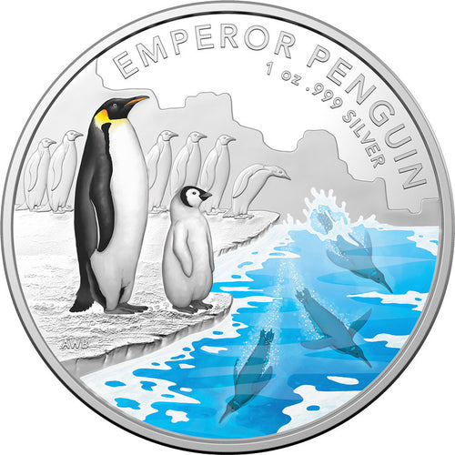 2023 $5 AAT - Emperor Penguin 1oz Silver Proof Coin