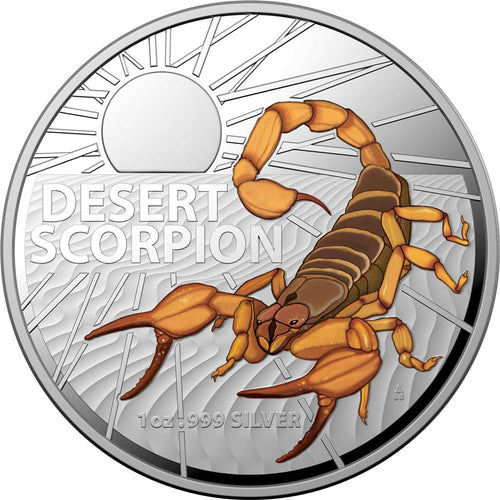 2023 $1 Desert Scorpion Colour 1oz Silver Proof