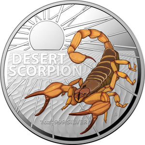 2023 $1 Desert Scorpion Colour 1oz Silver Proof