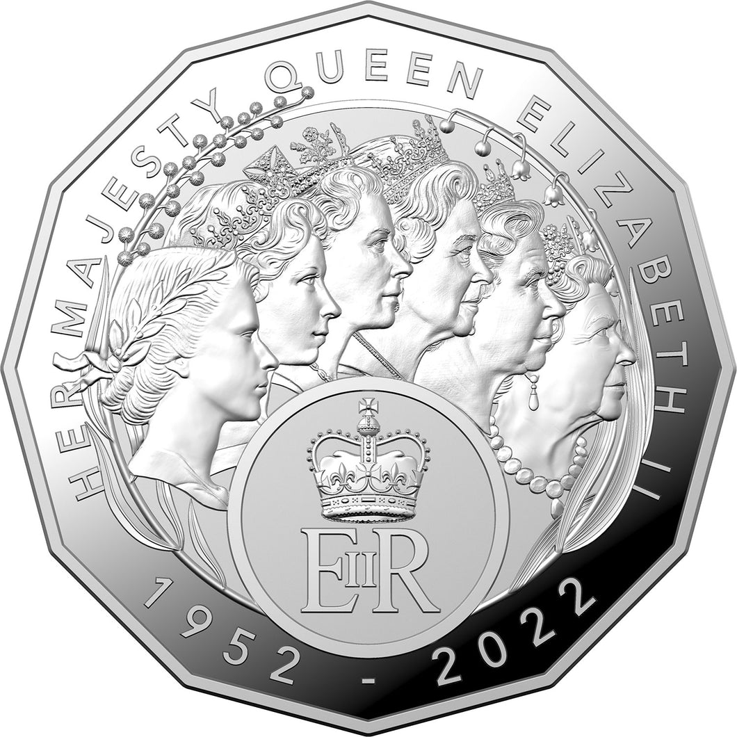 2023 50c QEII Commemoration Silver Proof