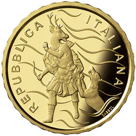 2023 Italy 10€ Fountain of Diana e Atteone 3g Gold Proof