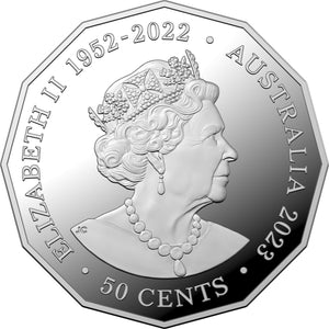 2023 50c QEII Commemoration Silver Proof