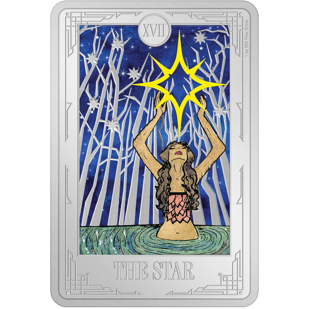 2024 Niue $2 TAROT - XVII. The Star 1oz Silver Coin