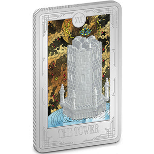 2024 Niue $2  TAROT - XVI. The Tower 1oz Silver Coin