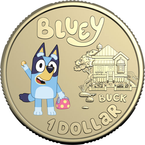 2024 $1 Bluey Dollarbucks – Bluey Unc Coin