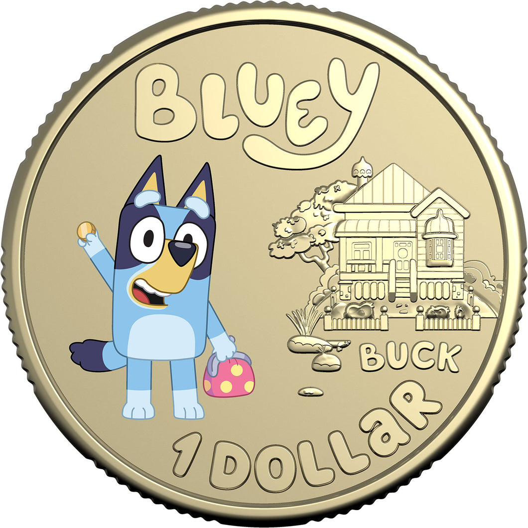 2024 $1 Bluey Dollarbucks – Bluey Unc Coin