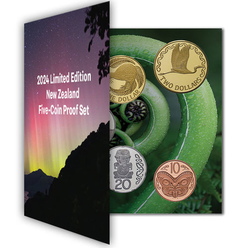 2024 NZ Annual 5-coin Proof Coin Set